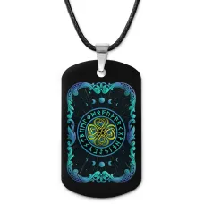 Кулон-жетон Клевер удачи ZHA-0144