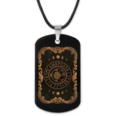 Кулон-жетон Месяц и Солнце ZHA-0153