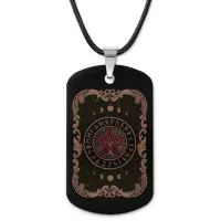 Кулон-жетон Пентаграмма и Дерево жизни ZHA-0155