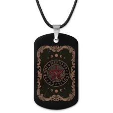 Кулон-жетон Пентаграмма и Дерево жизни ZHA-0155