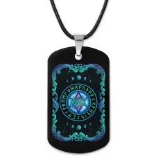 Кулон-жетон Уникурсальная Гексаграмма ZHA-0158