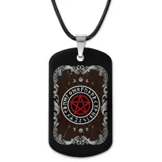 Кулон-жетон Пентаграмма ZHA-0162