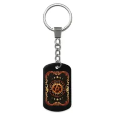 Брелок-жетон Огненная пентаграмма ZHB-0151