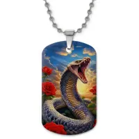 Кулон-жетон Змея ZHC-0009