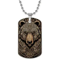 Кулон-жетон Медведь ZHC-0010