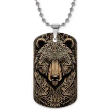 Кулон-жетон Медведь ZHC-0010