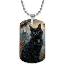 Кулон-жетон Черный кот ZHC-0013