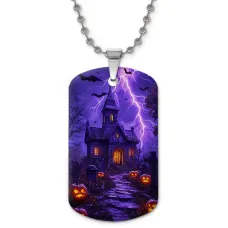 Кулон-жетон Дом Хэллоуин ZHC-0018