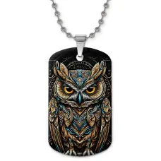 Кулон-жетон Филин ZHC-0027