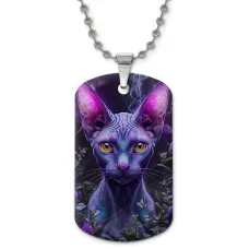 Кулон-жетон Кот сфинкс ZHC-0033