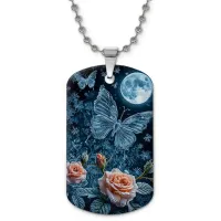 Кулон-жетон Бабочка полнолуние ZHC-0034