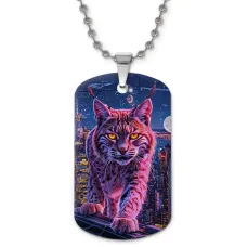 Кулон-жетон Дикий кот ZHC-0049