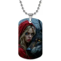 Кулон-жетон Красная шапочка ZHC-0054