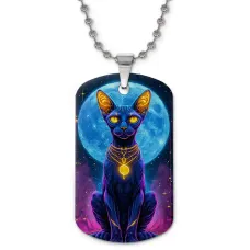 Кулон-жетон Кот сфинкс ZHC-0056