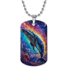 Кулон-жетон Кит космос ZHC-0063