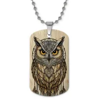 Кулон-жетон Сова ловец снов ZHC-0074