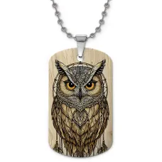 Кулон-жетон Сова ловец снов ZHC-0074