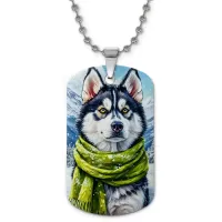 Кулон-жетон Хаски ZHC-0083