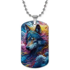 Кулон-жетон Волк сюрреализм ZHC-0089