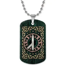 Кулон-жетон славянский Руна Алатырь ZHC-0091