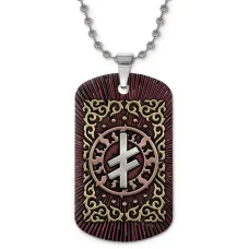 Кулон-жетон славянский Руна Опора ZHC-0101