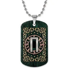 Кулон-жетон славянский Руна Перун ZHC-0102