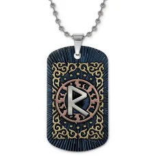 Кулон-жетон славянский Руна Радуга ZHC-0103