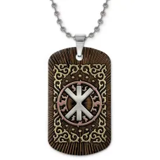 Кулон-жетон славянский Руна Рок (Жива) ZHC-0104