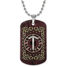 Кулон-жетон славянский Руна Треба ZHC-0106