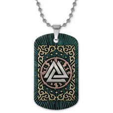 Кулон-жетон славянский Валькнут ZHC-0111