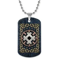 Кулон-жетон славянский Звезда креста ZHC-0114