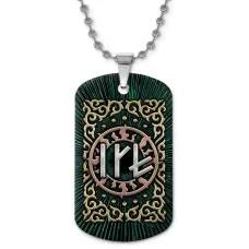 Кулон-жетон славянский Зеркальный личный амулет ZHC-0129