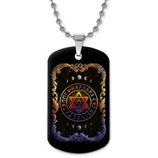 Кулон-жетон Звезда Давида ZHC-0142