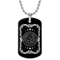 Кулон-жетон Черный кот ZHC-0149