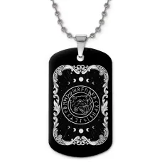 Кулон-жетон Черный кот ZHC-0149