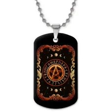 Кулон-жетон Огненная пентаграмма ZHC-0151