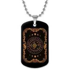 Кулон-жетон Месяц и Солнце ZHC-0153