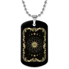 Кулон-жетон Астрологическая мандала ZHC-0154