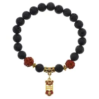 Браслет Богатство с нат.камнем Лава 8мм BSRU-10