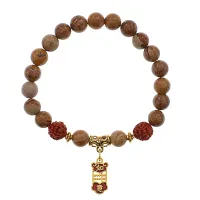 Браслет Богатство с нат.камнем Песочная яшма 8мм BSRU-11