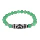 Браслет с 3-глазой бусиной Дзи и нат.камнем Нефрит BSDS8-01-13
