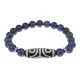Браслет с 4-глазой бусиной Дзи и нат.камнем Лазурит BSDS8-02-10
