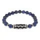 Браслет с 5-глазой бусиной Дзи и нат.камнем Лазурит BSDS8-03-10