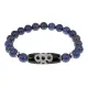 Браслет с бусиной Дзи Гаруда и нат.камнем Лазурит BSDS8-08-10