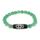 Браслет с бусиной Дзи Гаруда и нат.камнем Нефрит BSDS8-08-13