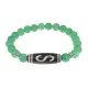 Браслет с бусиной Дзи Денежный крючок и нат.камнем Нефрит BSDS8-10-13
