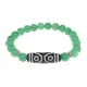 Браслет с 6-глазой бусиной Дзи и нат.камнем Нефрит BSDS8-12-13