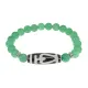 Браслет с бусиной Дзи Бумпа и натуральным камнем Нефрит BSDS8-13-13