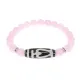 Браслет бусиной Дзи Бумпа и нат.камнем Розовый кварц BSDS8-13-15