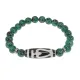 Браслет бусиной Дзи Бумпа и синт.камнем Цоизит BSDS8-13-22